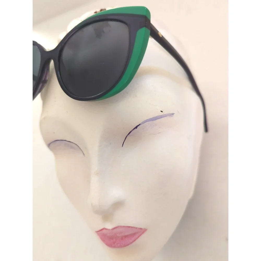 Green Sunglasses Face A Face Morea 1 Green Black Cool Turn Heads Edgy Retro EUC